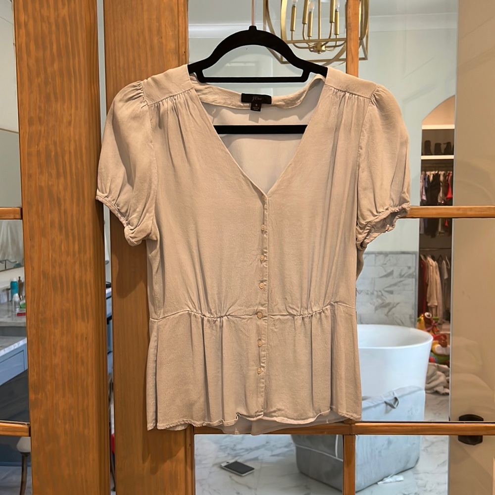 Light blue JCrew top size small